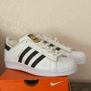NEW Adidas Superstar Jr. Classic Youth Sneakers